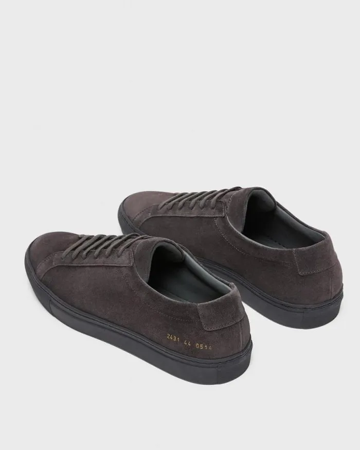 Shoes Men Theory Common Projects Mens Original Achilles Sneakers Charcoal