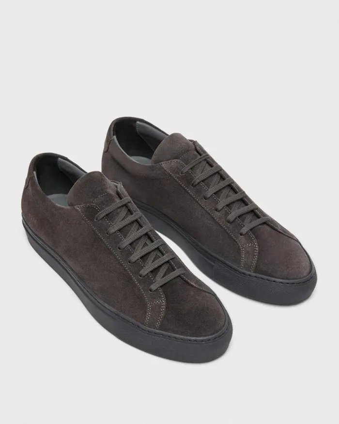 Shoes Men Theory Common Projects Mens Original Achilles Sneakers Charcoal