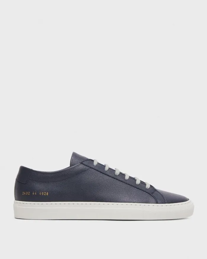 Shoes Men Theory Common Projects Mens Original Achilles Sneakers Navy