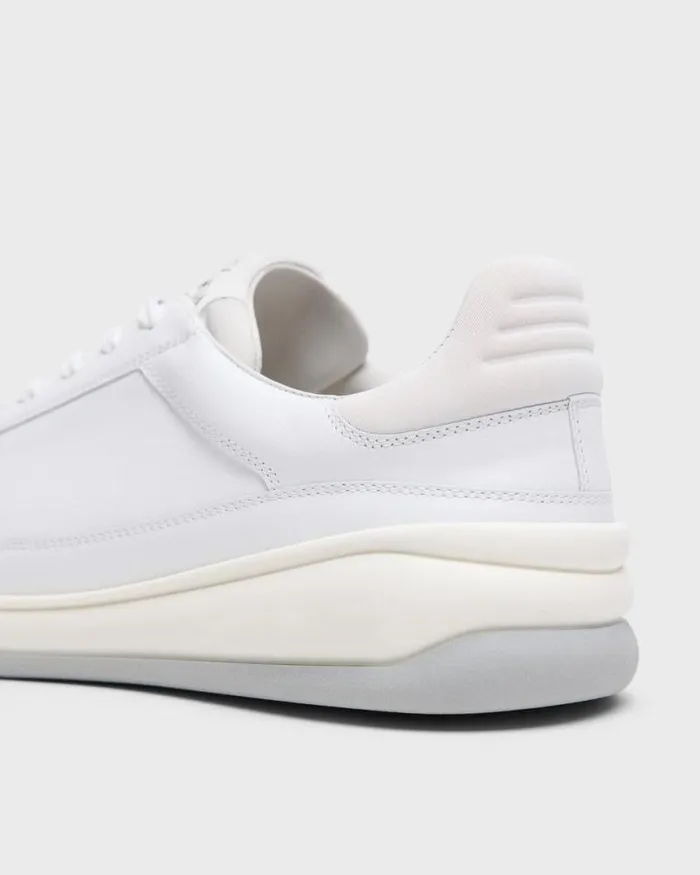 Shoes Men Theory Leather Sneaker White