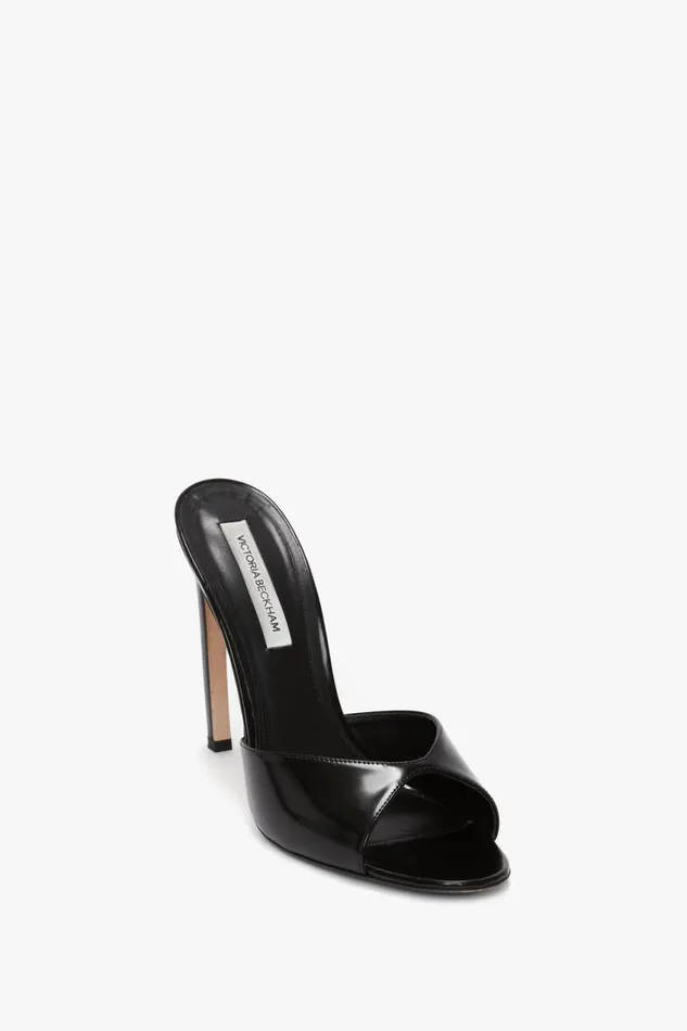 Shoes Women Victoria Beckham Classic Mule In Black Calf Leather