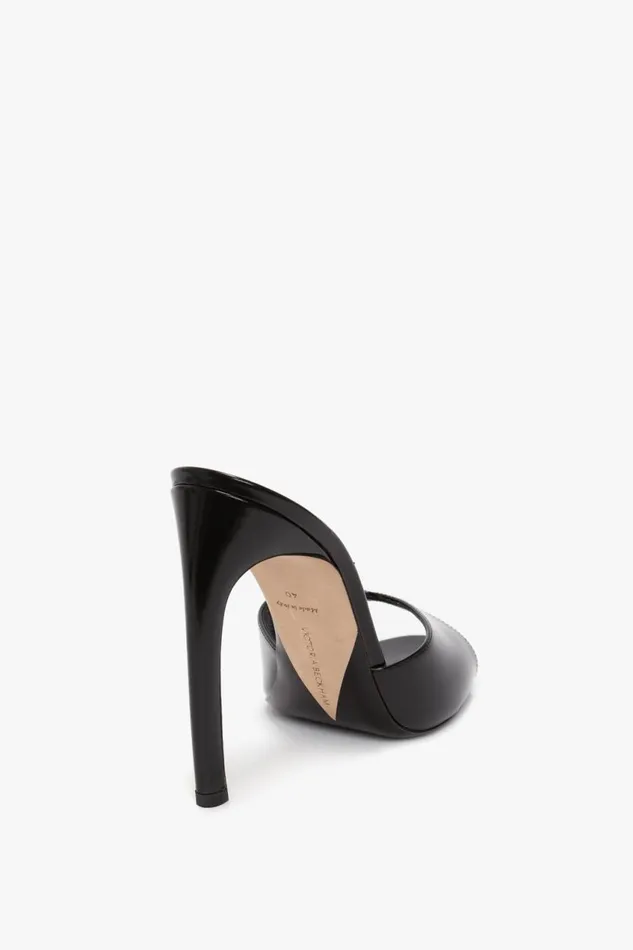 Shoes Women Victoria Beckham Classic Mule In Black Calf Leather