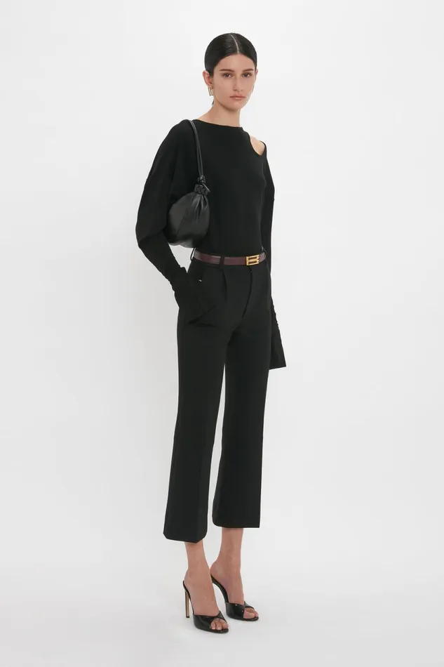 Shoes Women Victoria Beckham Classic Mule In Black Calf Leather