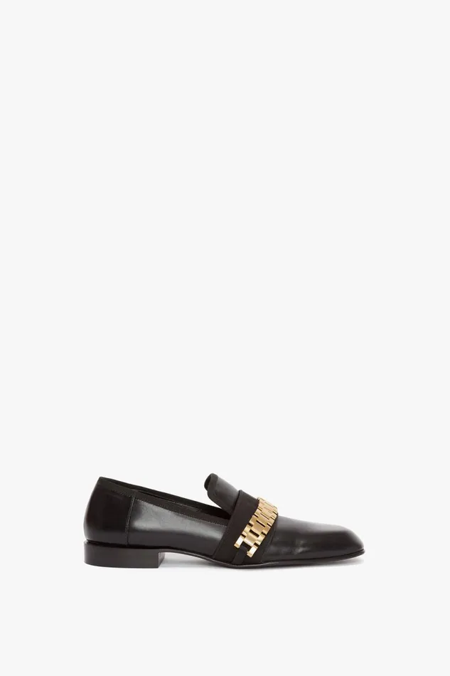 Shoes Women Victoria Beckham Mila Chain Loafer In Black