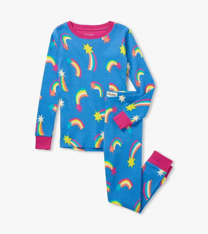 Shooting Stars Kids Organic Cotton Pajama Set Hatley