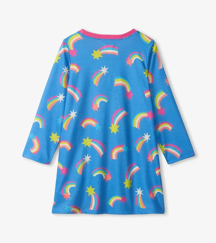 Shooting Stars Long Sleeve Girls Nightgown Hatley