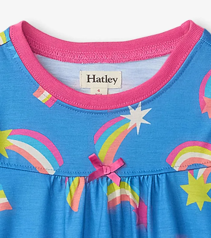 Shooting Stars Long Sleeve Girls Nightgown Hatley