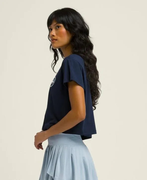 Short Sleeve Shirts Women Wilson W Harper Crop Tee Classic Navy