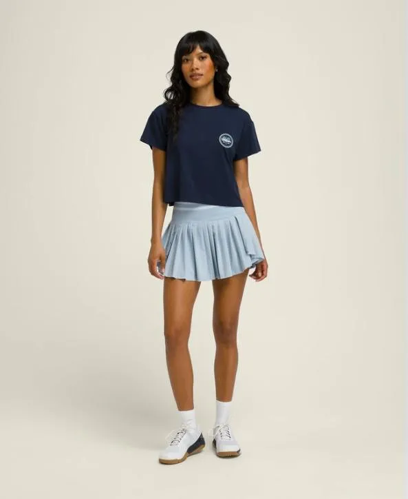 Short Sleeve Shirts Women Wilson W Harper Crop Tee Classic Navy