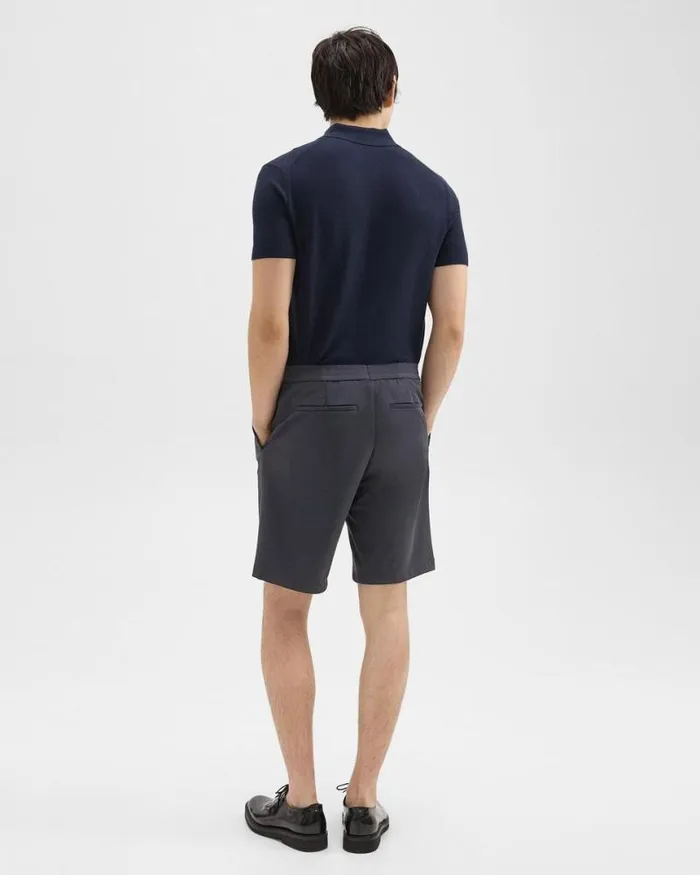 Shorts Men Theory Curtis 9 Drawstring Short In Precision Ponte Basalt