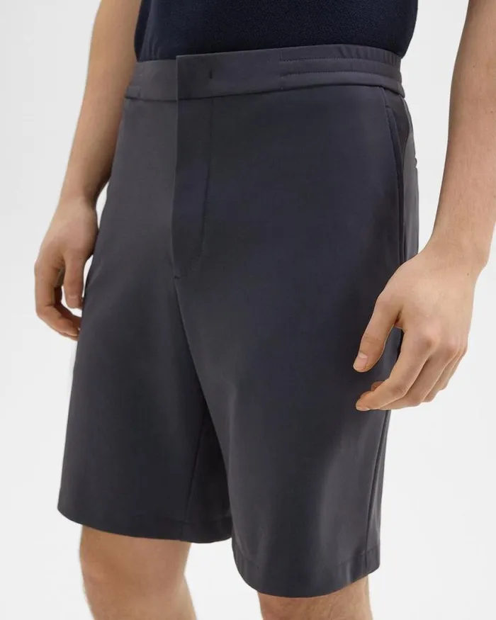 Shorts Men Theory Curtis 9 Drawstring Short In Precision Ponte Basalt