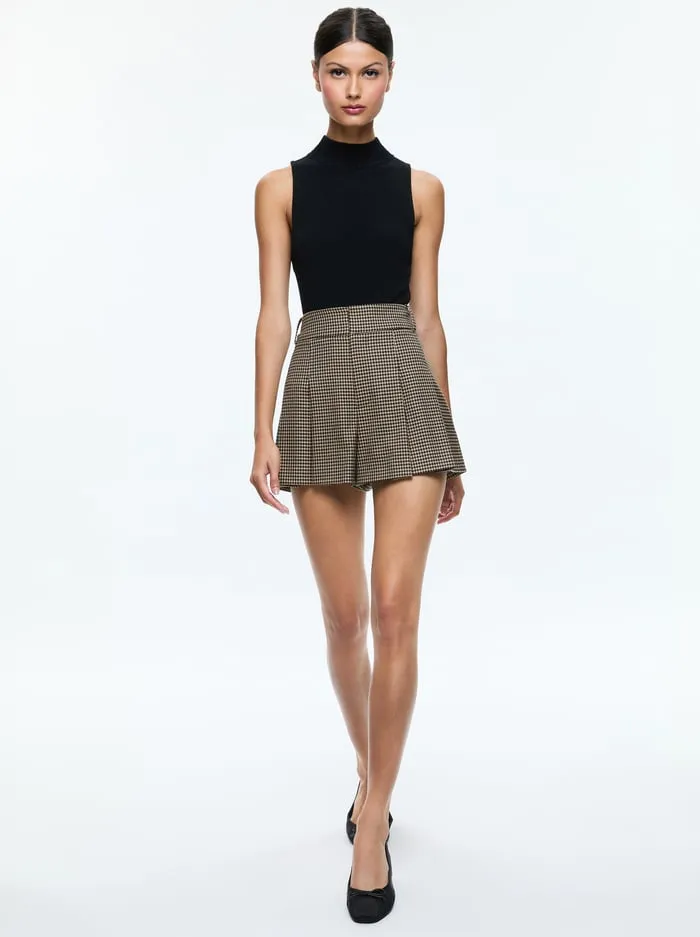 Shorts Women Alice Olivia Scarlet Flutter Short Camelblack