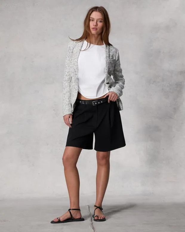 Shorts Women Rag and Bone Irina Ponte 125034 Short Black