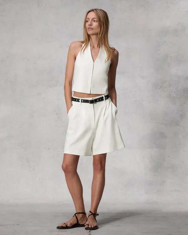 Shorts Women Rag and Bone Irina Ponte 125034 Short White