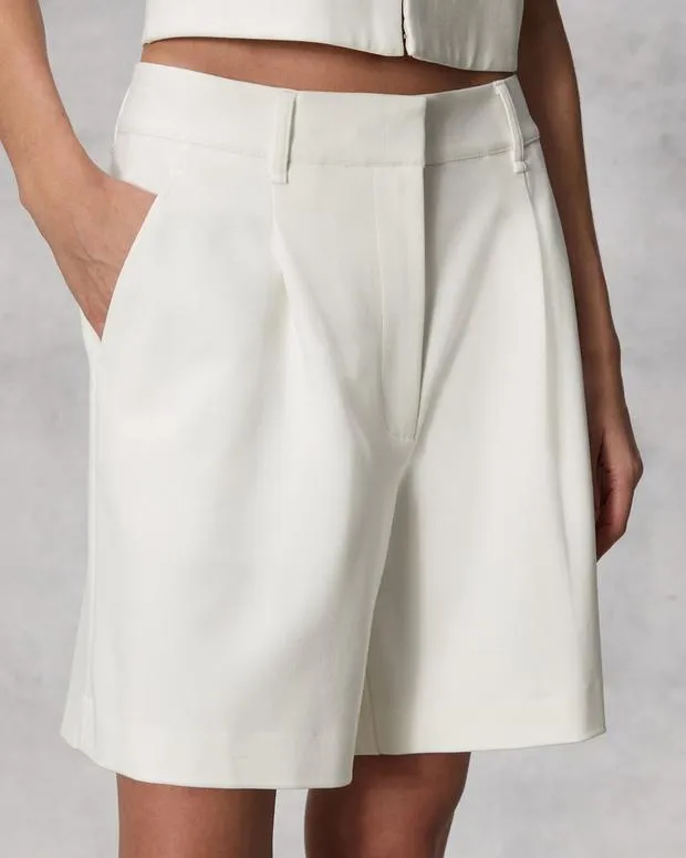 Shorts Women Rag and Bone Irina Ponte 125034 Short White