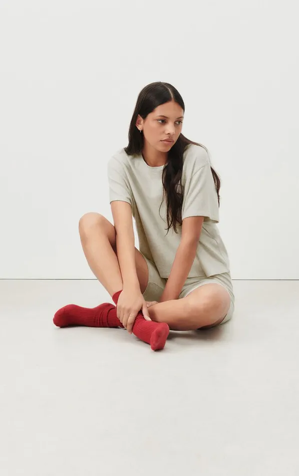 Shorts Ypawood Heather Grey Women American Vintage Shorts