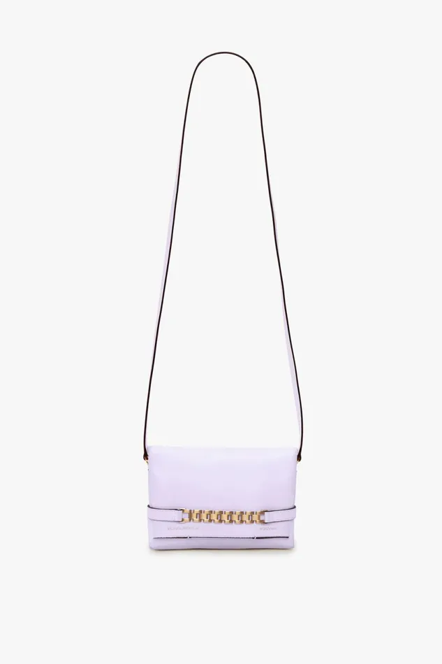 Shoulder Bags Women Victoria Beckham Exclusive Mini Chain Pouch With Long Strap In Lilac Leather Shoulder Bags Women Victoria Beckham Exclusive Mini Chain Pouch With Long Strap In Lilac Leather