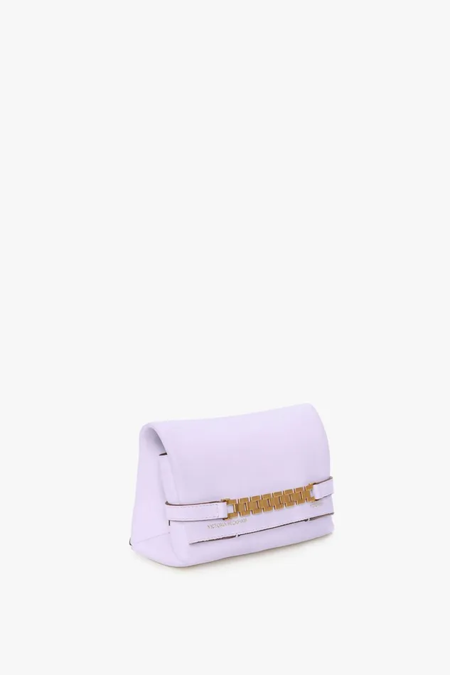 Shoulder Bags Women Victoria Beckham Exclusive Mini Chain Pouch With Long Strap In Lilac Leather Shoulder Bags Women Victoria Beckham Exclusive Mini Chain Pouch With Long Strap In Lilac Leather