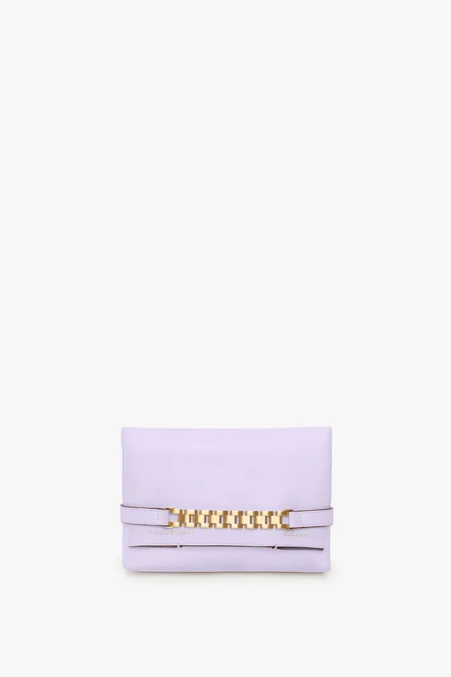 Shoulder Bags Women Victoria Beckham Exclusive Mini Chain Pouch With Long Strap In Lilac Leather Shoulder Bags Women Victoria Beckham Exclusive Mini Chain Pouch With Long Strap In Lilac Leather