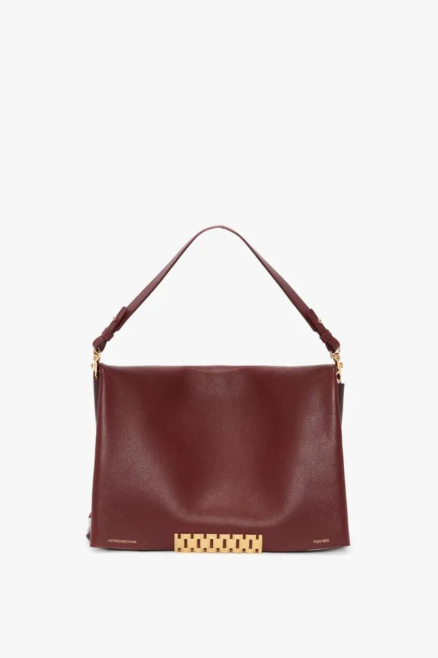 Shoulder Bags Women Victoria Beckham Jumbo Chain Pouch In Bordeaux