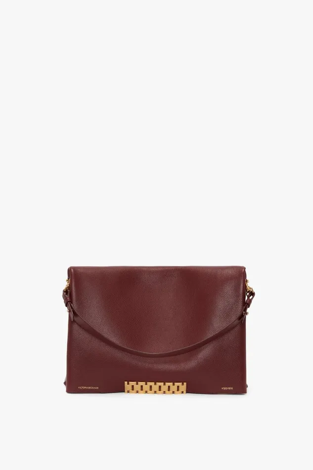 Shoulder Bags Women Victoria Beckham Jumbo Chain Pouch In Bordeaux
