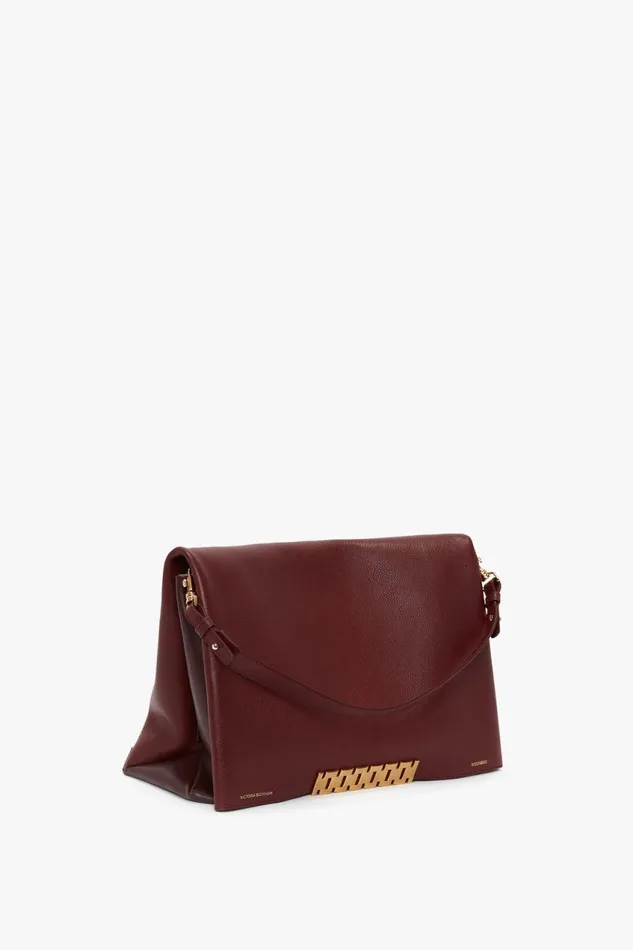 Shoulder Bags Women Victoria Beckham Jumbo Chain Pouch In Bordeaux