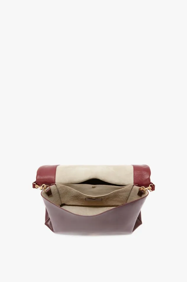Shoulder Bags Women Victoria Beckham Jumbo Chain Pouch In Bordeaux
