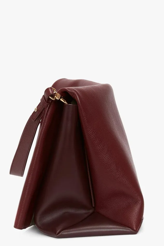 Shoulder Bags Women Victoria Beckham Jumbo Chain Pouch In Bordeaux