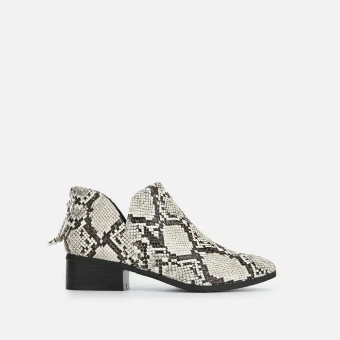 Side Skip Snake Print Ankle Bootie Blackwhite Women Kenneth Cole Boots Booties