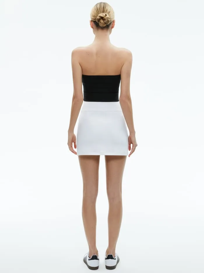 Skirts Women Alice Olivia Donald Mini Skirt Off White