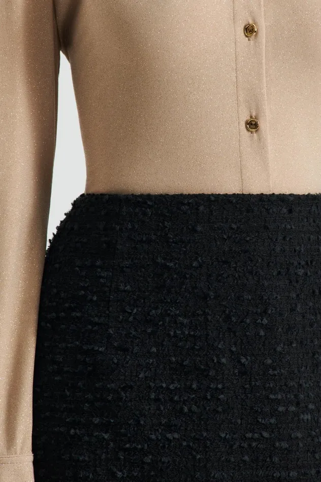 Skirts Women Scanlan Theodore BOUCLE MINI Black Skirts Women Scanlan Theodore BOUCLE MINI Black
