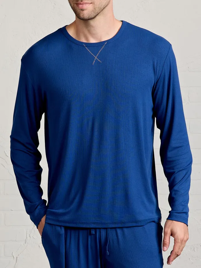 Sleepwear Men Tasc Performance Microluxe Rib Sleep Long Sleeve