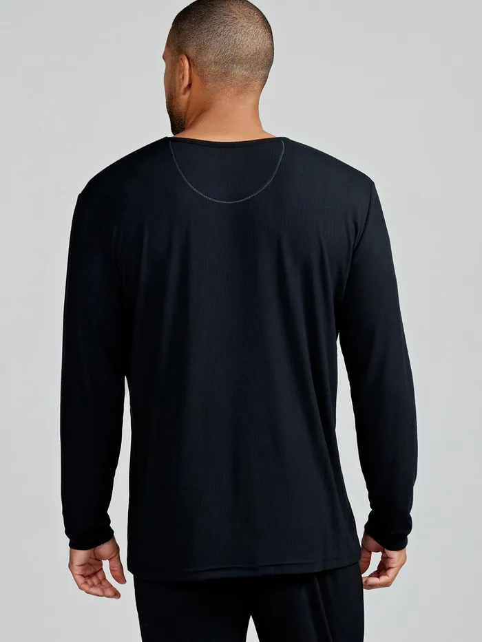 Sleepwear Men Tasc Performance Microluxe Rib Sleep Long Sleeve
