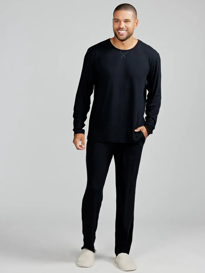 Sleepwear Men Tasc Performance Microluxe Rib Sleep Long Sleeve