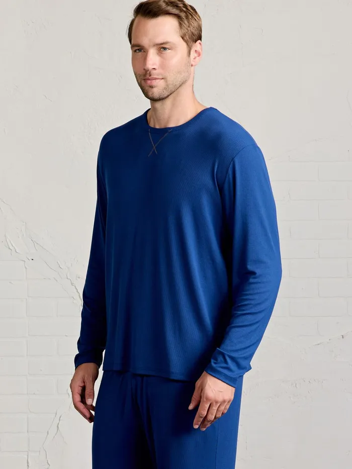 Sleepwear Men Tasc Performance Microluxe Rib Sleep Long Sleeve
