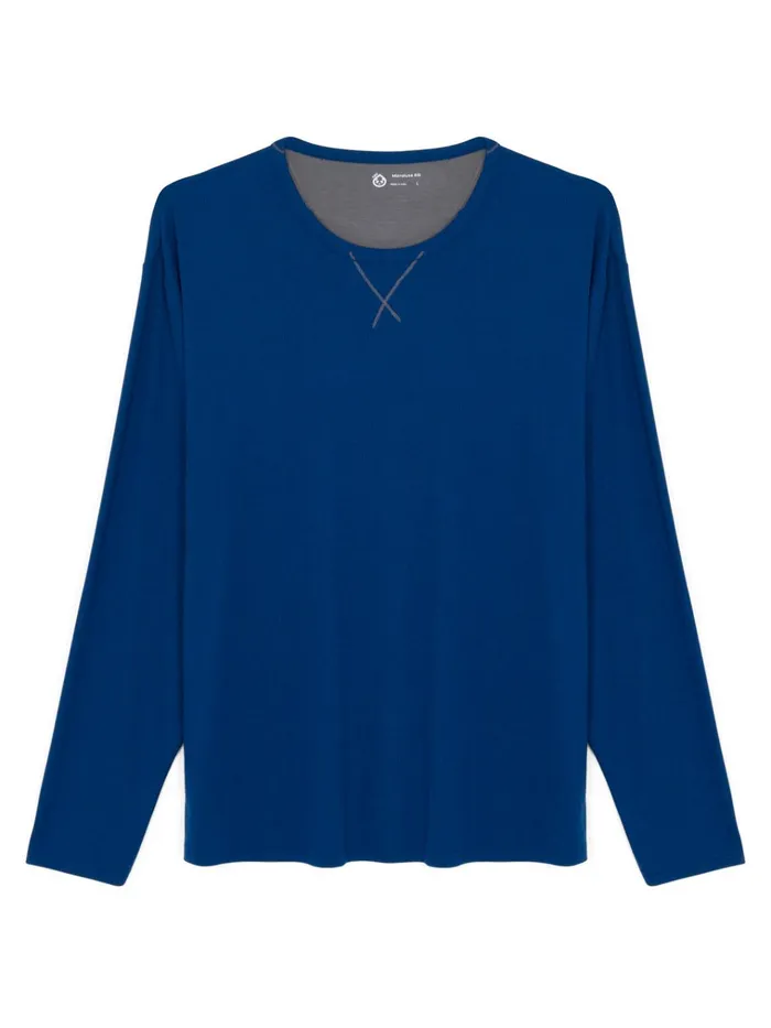 Sleepwear Men Tasc Performance Microluxe Rib Sleep Long Sleeve