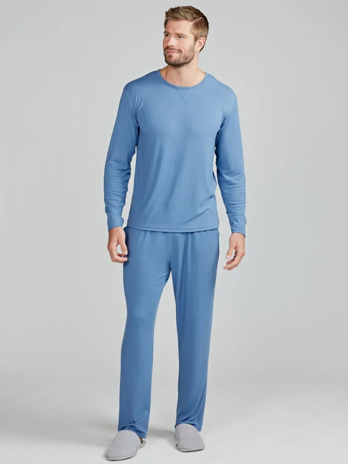 Sleepwear Men Tasc Performance Microluxe Rib Sleep Long Sleeve
