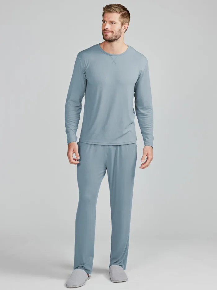 Sleepwear Men Tasc Performance Microluxe Rib Sleep Long Sleeve
