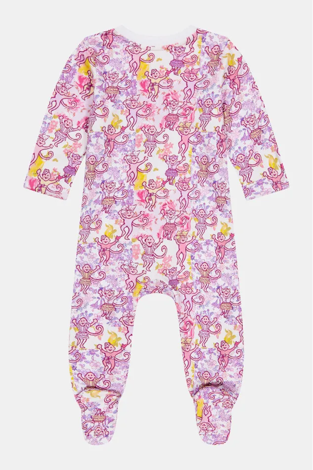 Sleepwear WomenKids LoveShackFancy Roller Rabbit Preppy Patchwork Baby Zipper Footie Lilac Blush