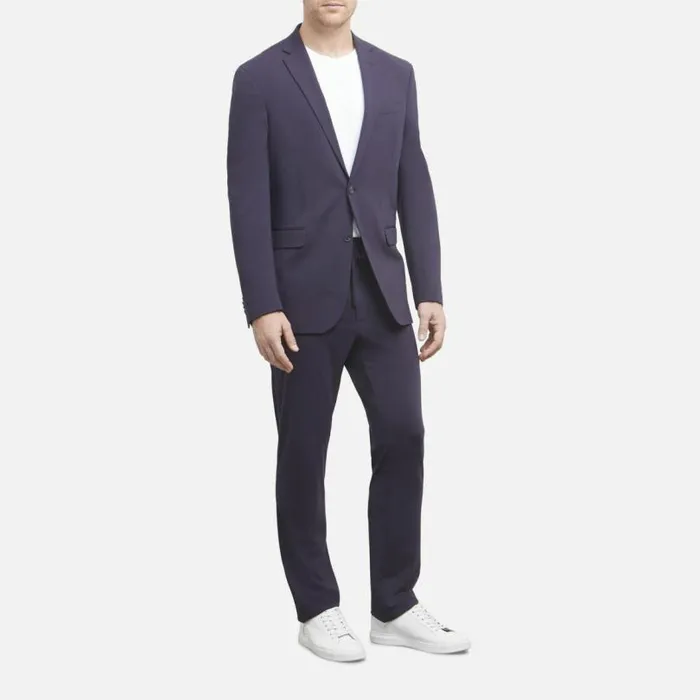 Slim Fit XtraFlex Light Weight Knit Suit Blue Men Kenneth Cole Suiting