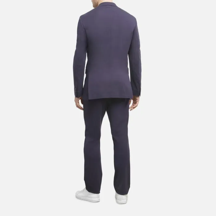Slim Fit XtraFlex Light Weight Knit Suit Blue Men Kenneth Cole Suiting