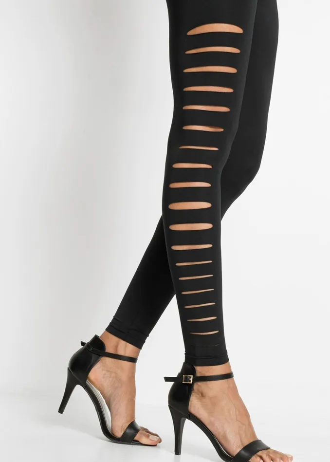SLIT DETAIL LEGGINGS Black Women VENUS Leggings SLIT DETAIL LEGGINGS Black Women VENUS Leggings