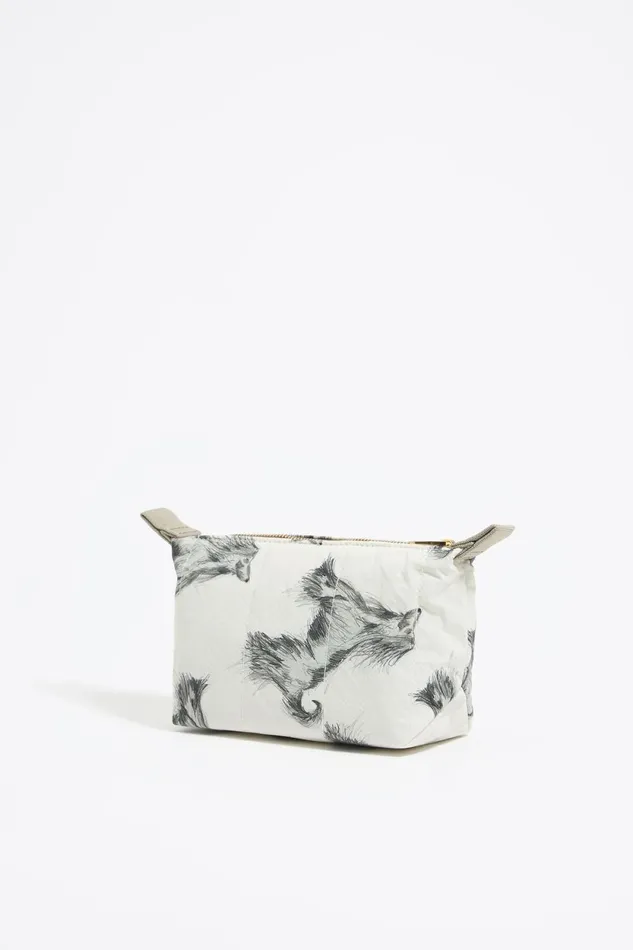 Small Gray Pencil Greyhound Print Nylon Trapezium Makeup Case Galgo Lapiz Grey Women Bimba Y Lola Vanity Pouches Small Gray Pencil Greyhound Print Nylon Trapezium Makeup Case Galgo Lapiz Grey Women Bimba Y Lola Vanity Pouches