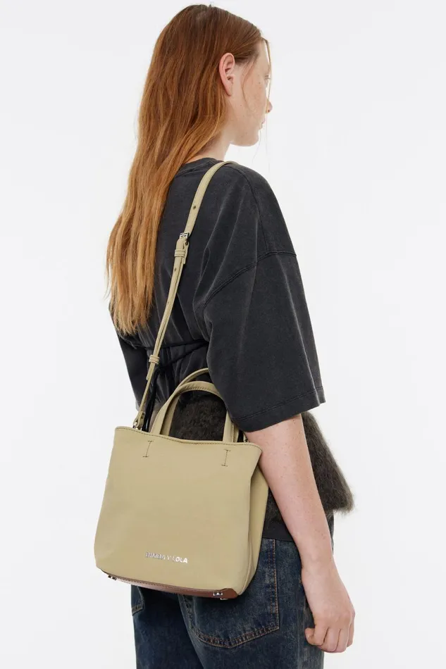 Small Natural Nylon Chihuahua Bag Natural Women Bimba Y Lola Crossbody Bags