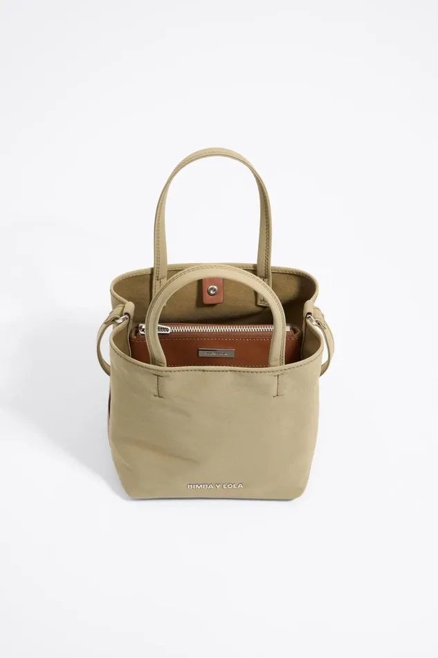 Small Natural Nylon Chihuahua Bag Natural Women Bimba Y Lola Crossbody Bags