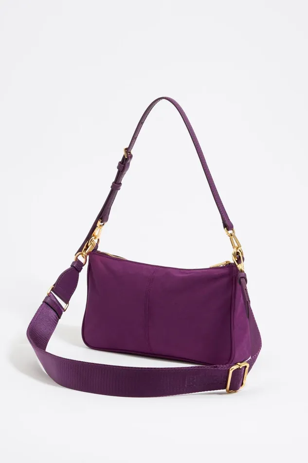 Small Plum Nylon Pocket Crossbody Bag Plum Women Bimba Y Lola Crossbody Bags Small Plum Nylon Pocket Crossbody Bag Plum Women Bimba Y Lola Crossbody Bags