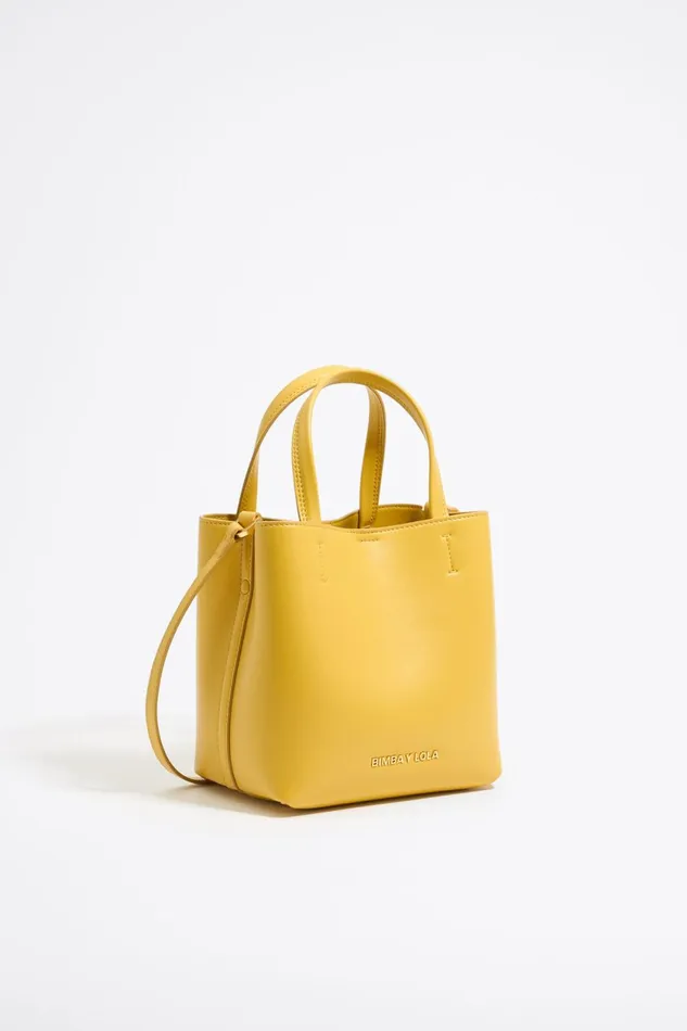 Small Yellow Leather Chihuahua Bag Yellow Women Bimba Y Lola Crossbody Bags