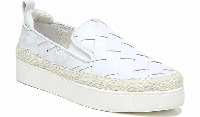 Sneakers Women Franco Sarto Franco Homer 3 Platform Slip On Sneaker White Fabric Sneakers Women Franco Sarto Franco Homer 3 Platform Slip On Sneaker White Fabric