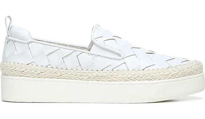 Sneakers Women Franco Sarto Franco Homer 3 Platform Slip On Sneaker White Fabric