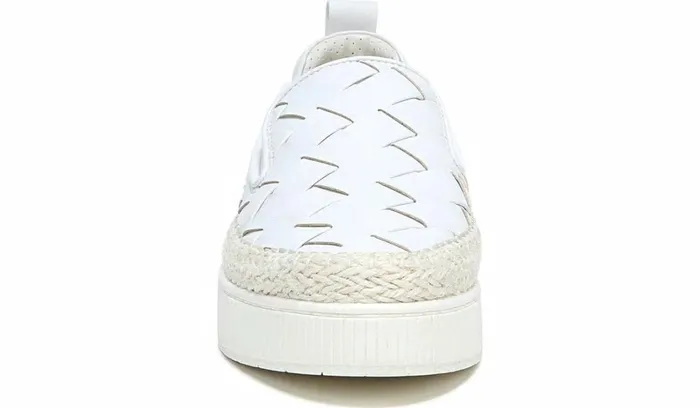 Sneakers Women Franco Sarto Franco Homer 3 Platform Slip On Sneaker White Fabric